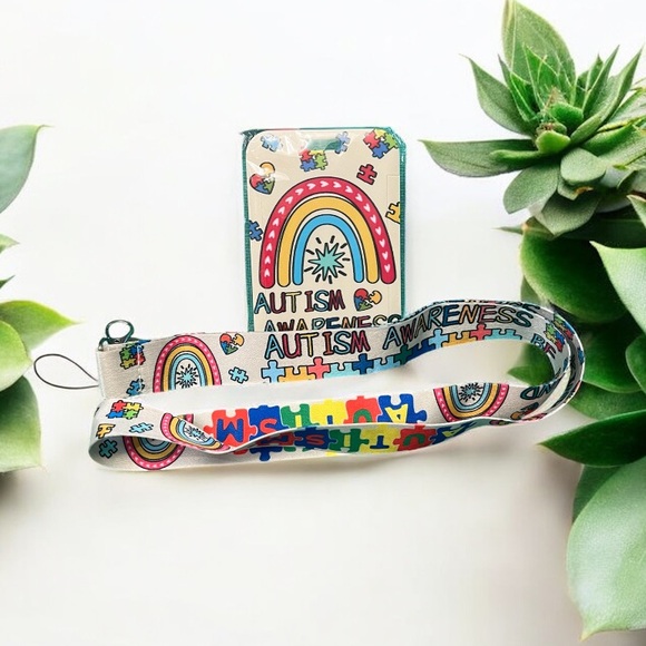 Autism Awareness Lanyard & ID Badge Holder NWOT - Picture 2 of 6